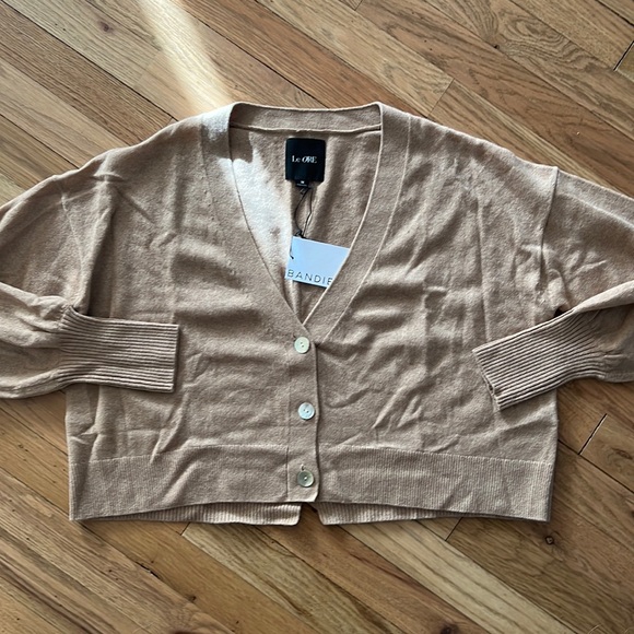 NWT LE ORE Palermo Cashmere Cardigan Size M - Picture 6 of 11